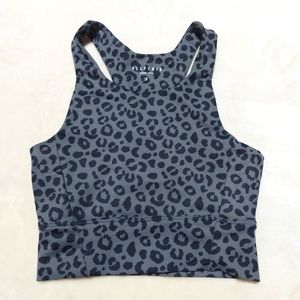 All Fenix Leopard Print Longline Racerback sports Bra
